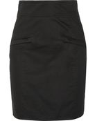 Balmain Stretch-Cotton Mini Skirt - Lyst