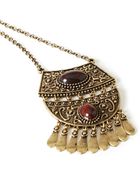 Forever 21 Faux Stone Pendant Necklace - Lyst