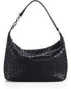 Bottega Veneta Woven Leather Hobo Bag - Lyst