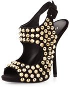 Giuseppe Zanotti Suede High-Heel Studded Sandal - Lyst