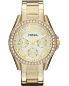 Fossil Stainless Steel Riley Watch - Lyst