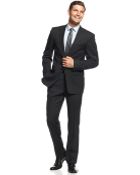 Calvin Klein Black Tonal Slim Fit Suit - Lyst