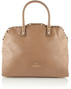 Valentino Studded Leather Tote - Lyst