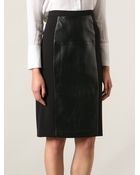 Michael Michael Kors Panelled Pencil Skirt - Lyst