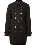 Burberry Brit Double Breasted Trench Coat - Lyst