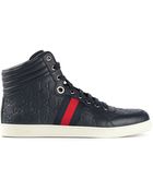 Gucci Hi-Top Trainers - Lyst