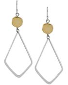 Kenneth Cole New York Two-Tone Geometric Drop Earrings - Lyst
