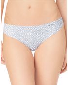Calvin Klein Printed Invisibles Thong Panty - Lyst