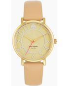 Kate Spade Ladies Two-Tone Vachetta Strap Watch - Lyst