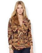 Lauren by Ralph Lauren Shawl Collar Blazer - Lyst