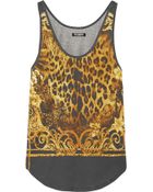 Balmain Printed Cotton Top - Lyst