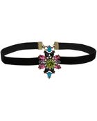 Topshop Rhinestone And Velvet Choker - Lyst