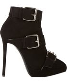 Giuseppe Zanotti Buckle-Strap Ankle Boots - Lyst
