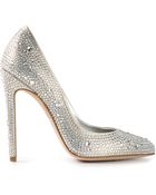 Gina Crystal Studded Pump - Lyst