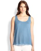 Elie Tahari Farrell Knit Layered Shell - Lyst