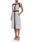 Carolina Herrera Tile-Print A-Line Dress - Lyst