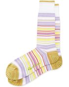 Robert Graham Cama Striped Knit Socks - Lyst