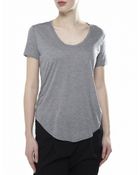 Helmut Lang Kinetic Scoop Neck T-Shirt - Lyst