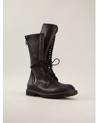 Rick Owens Lace-Up Army Boots - Lyst
