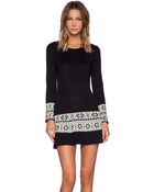 For Love & Lemons Ice Skate Mini Dress - Lyst