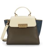 Zac Zac Posen Tapered Tricolor Leather Bag - Lyst