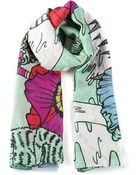 Mary Katrantzou 'Poppies' Scarf - Lyst