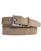 Michael Kors Skinny Suede Buckle Belt - Lyst