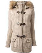 Bark Knitted Duffle Coat - Lyst
