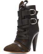 Isabel Marant Royston Suede Buckle Boot - Lyst