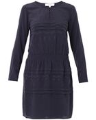 Vanessa Bruno Athé Bine Embroidered Silk Dress - Lyst