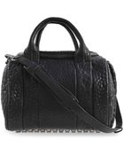 Alexander Wang Rockie Pebble Black Nickel Bag - Lyst
