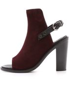 Rag & Bone Suede Wyatt Sandals - Bordeaux - Lyst