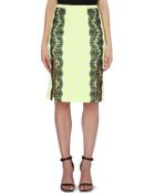 Christopher Kane Split-detail Floral-print Skirt - Lyst