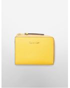 Calvin Klein Galey Saffiano Leather Card Case - Lyst