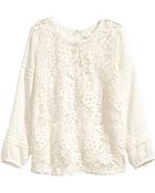 H&M Lace Blouse - Lyst