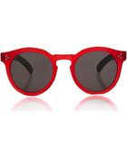 Illesteva Red Leonard Ii Round Sunglasses - Lyst