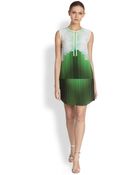 Peter Pilotto Printed Silk Shift Dress - Lyst