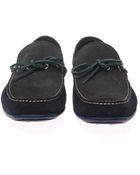 Ferragamo Suede Boat Shoes - Lyst