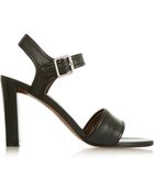Marni Two-Tone Leather Sandals - Lyst