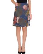 Jil Sander Navy Knee Length Skirt - Lyst