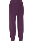 Stella McCartney Helmi Silk Straight-Leg Pants - Lyst