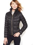 Michael Kors Michael Packable Quilted Down Puffer Coat - Lyst