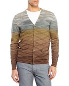 Missoni V-Neck Cardigan - Lyst
