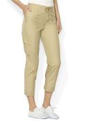 Lauren by Ralph Lauren Cropped Cotton Cargo Pants - Lyst