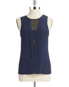 Trina Turk Pleated Tank - Lyst