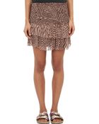 Isabel Marant Étoile Swirl-Stripe Chiffon Derek Skirt - Lyst