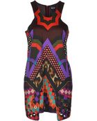 Just Cavalli Short Dress - Lyst