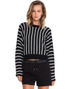 T By Alexander Wang Striped Sweater - Lyst
