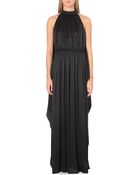 Givenchy Halterneck Silk Pleated Gown - Lyst