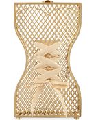 Charlotte Olympia Corseted Bodice Clutch Bag - Lyst